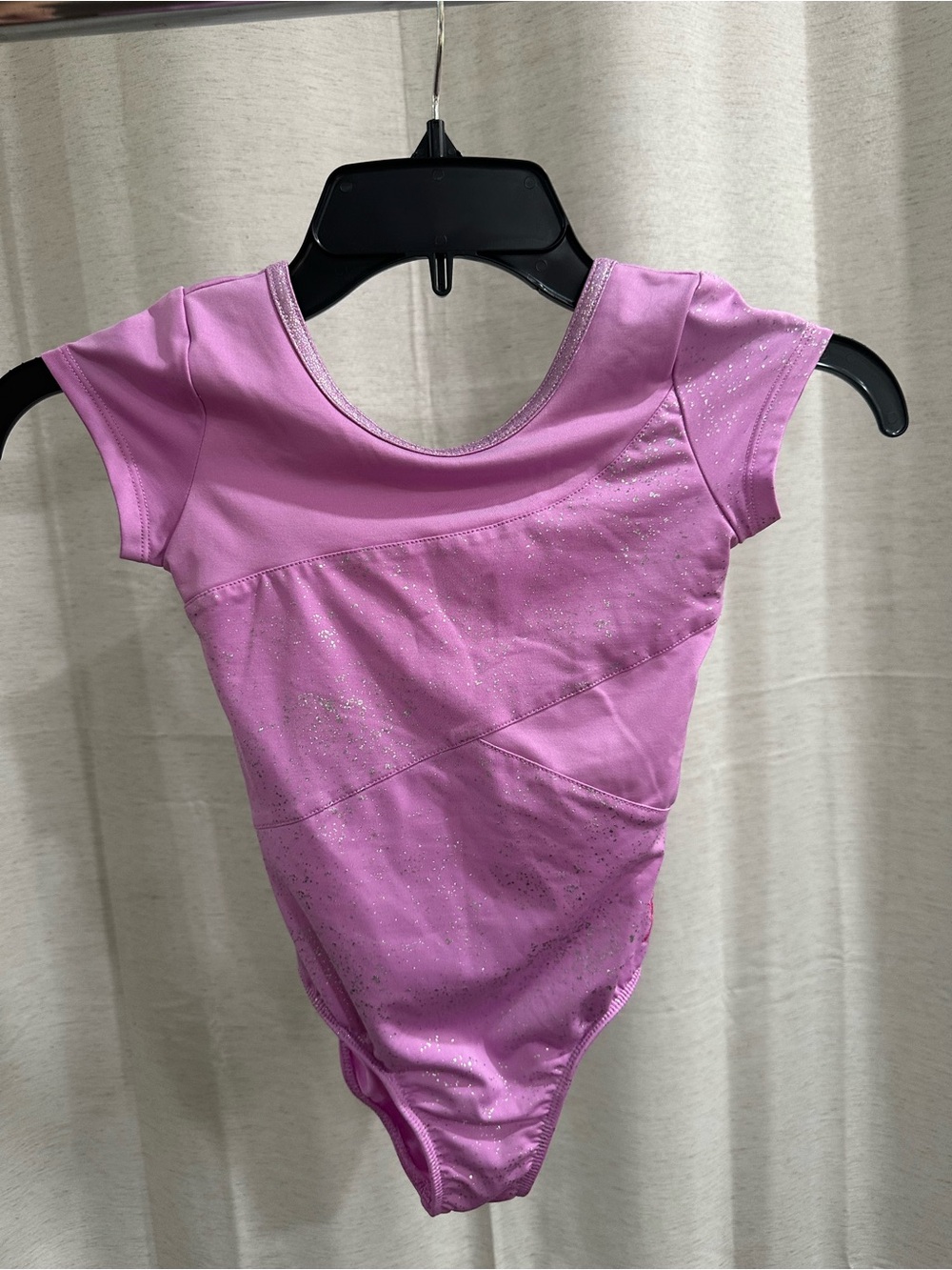 Girls Glitter Pink/Purple Dance or Gymnastics Leotard